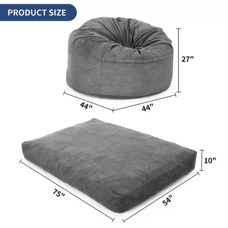 Fauteuil poire convertible et lit