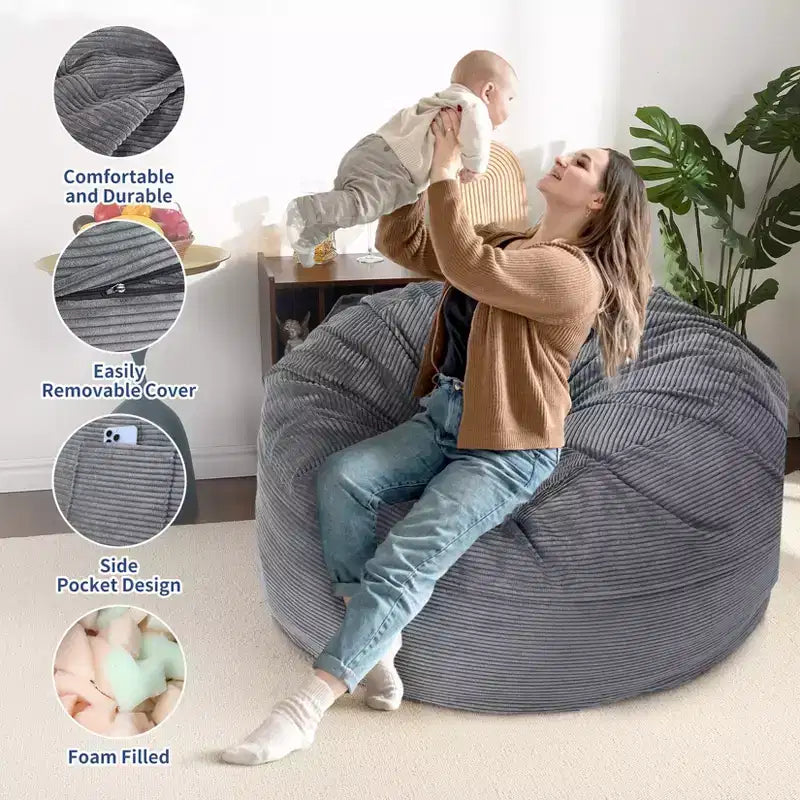 Fauteuil poire convertible et lit