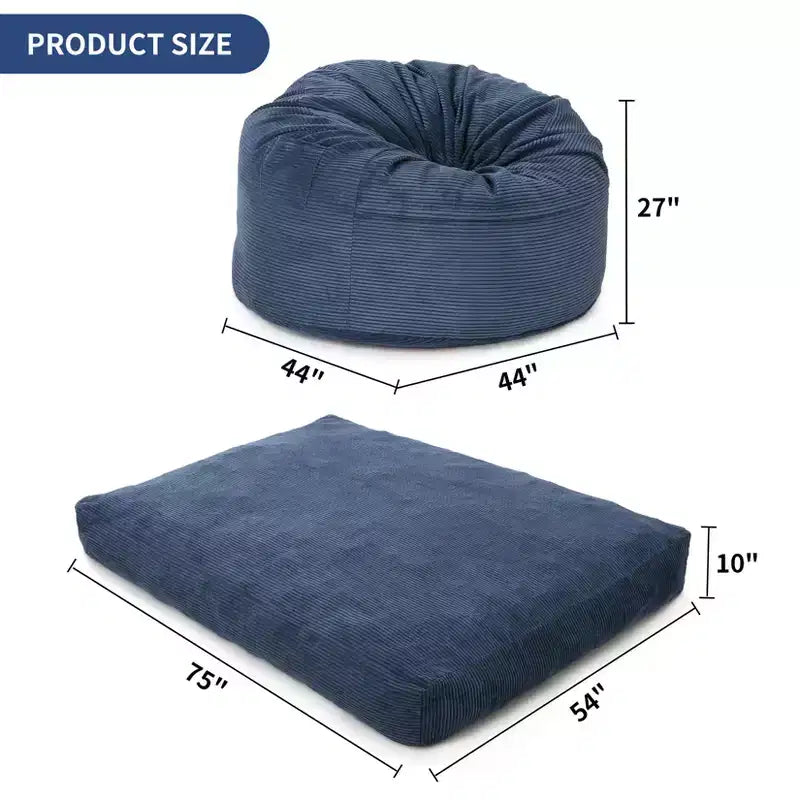 Fauteuil poire convertible et lit