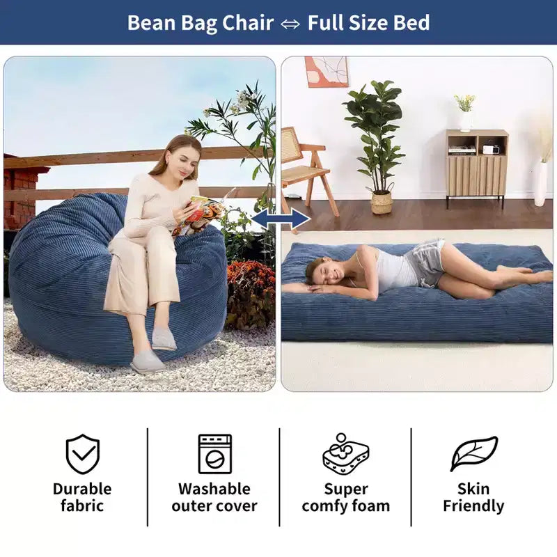 Fauteuil poire convertible et lit