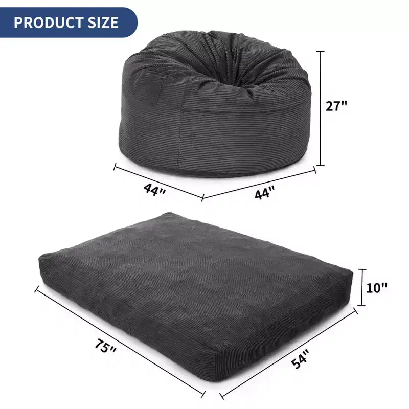 Fauteuil poire convertible et lit