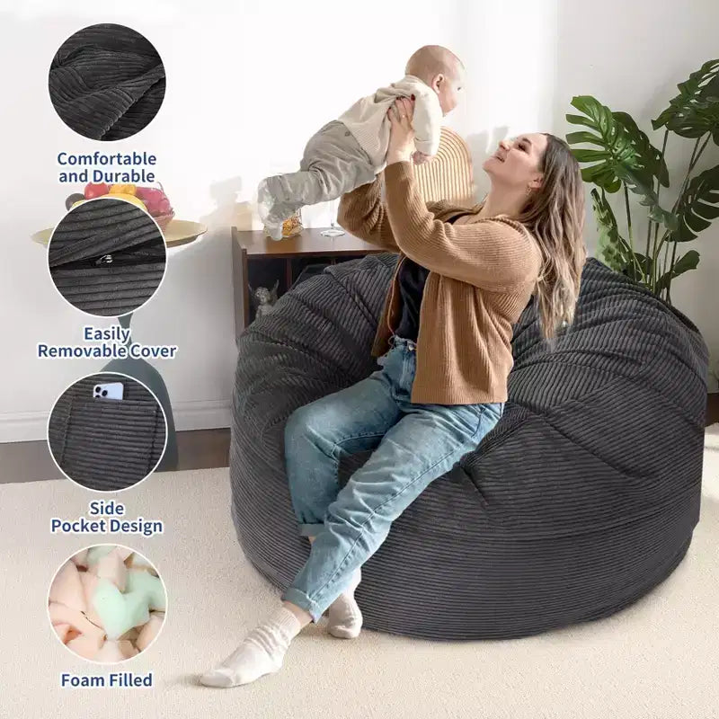 Fauteuil poire convertible et lit