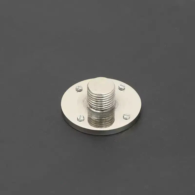 Table d'appoint ronde en aluminium avec plateau en résine, 53 cm
