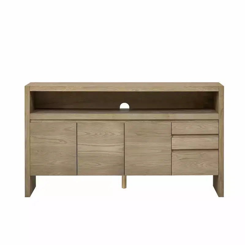 Buffet 3 portes, 3 tiroirs et étagère semi-ouverte