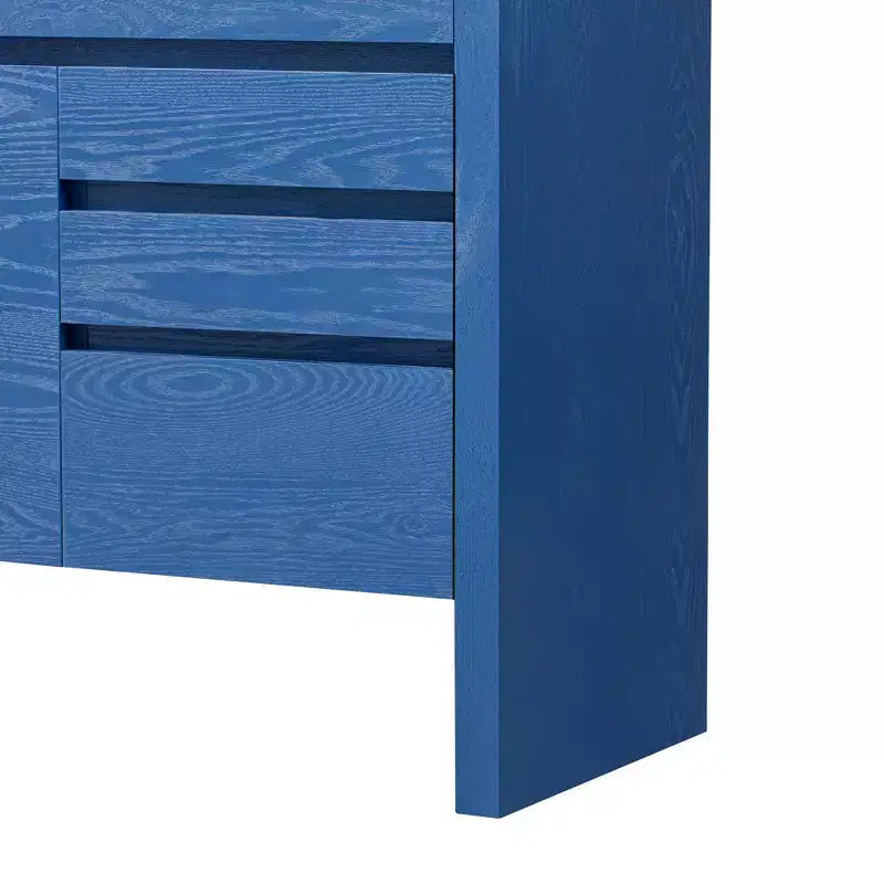 Buffet 3 portes, 3 tiroirs et étagère semi-ouverte