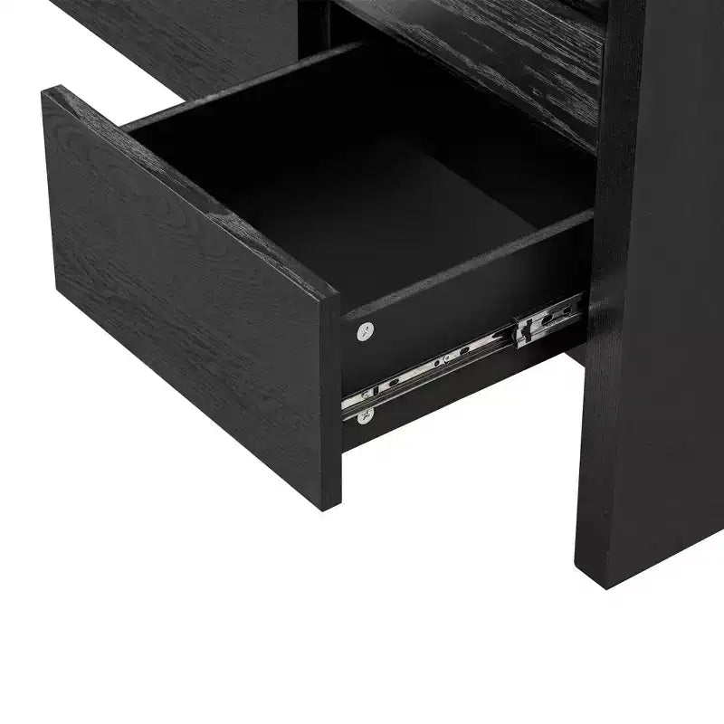 Buffet 3 portes, 3 tiroirs et étagère semi-ouverte