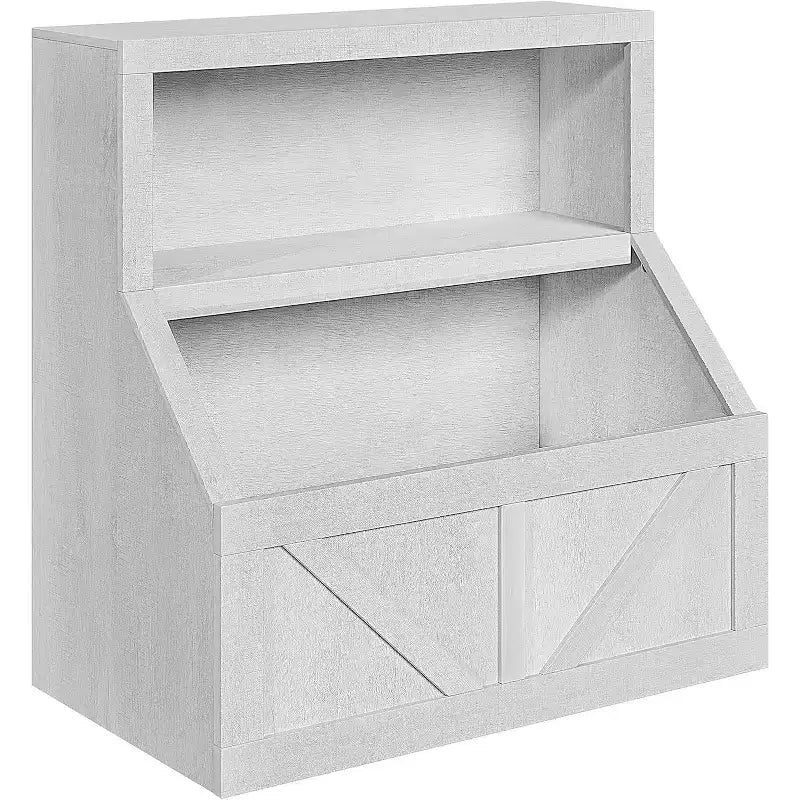 Bibliothèque pour enfants à 2 niveaux et meuble de rangement avec étagères
