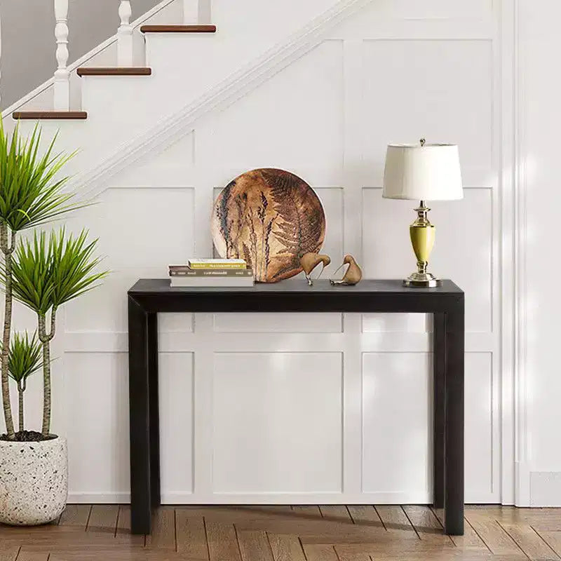 Table console rectangulaire en bois de 46 po
