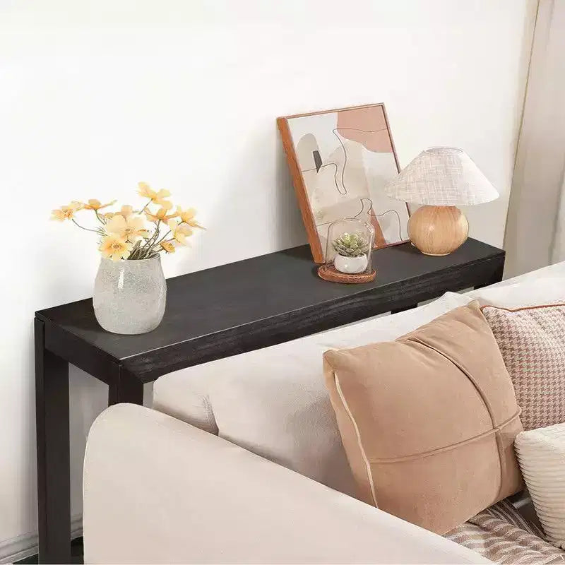 Table console rectangulaire en bois de 46 po