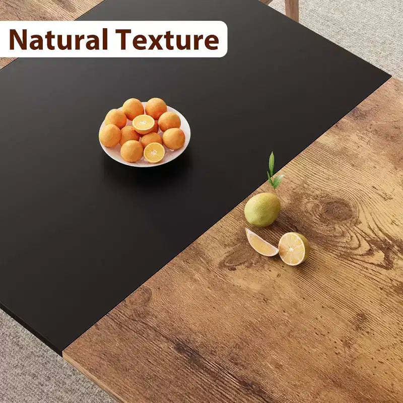 Table à manger rectangulaire de 78 pouces avec pieds en métal