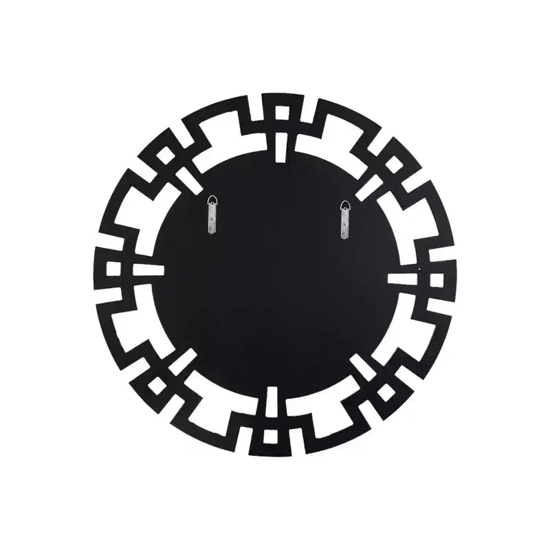 Miroir mural rond Art Déco 32" Geo - Verre argenté