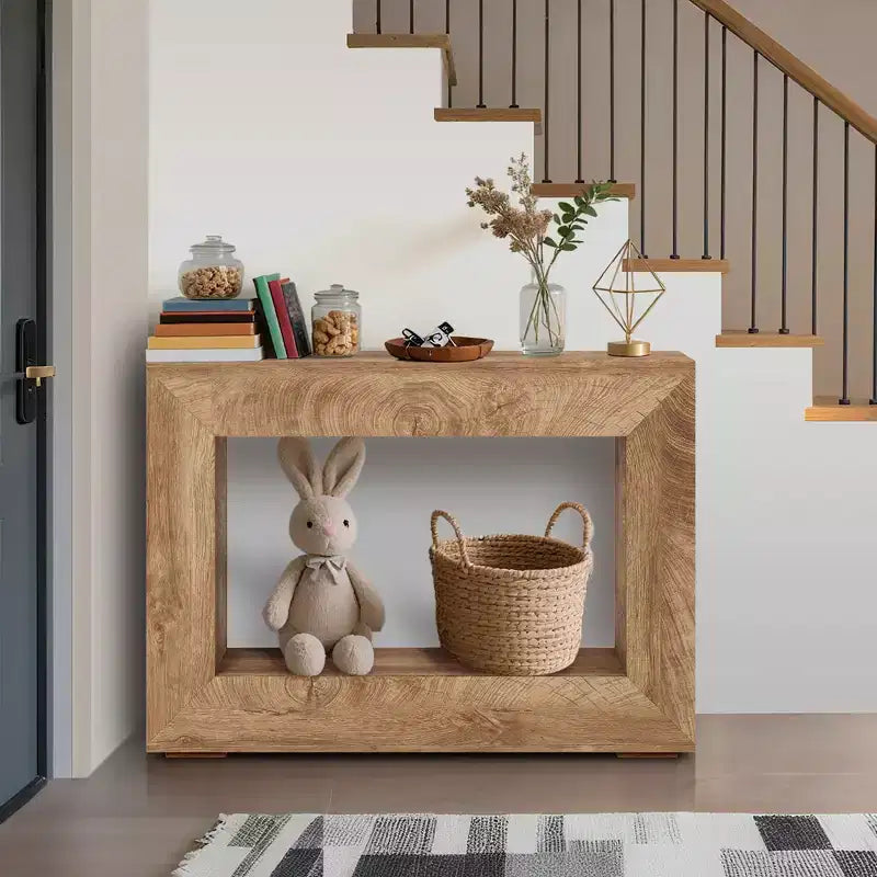 Console de 120 cm avec étagères ouvertes