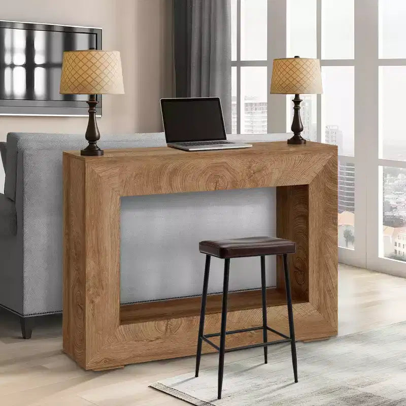 Console de 120 cm avec étagères ouvertes