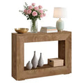 47 Farmhouse Console Table  Rustic Sofa Table with Open Shelves for Living Room/Entryway/Bedroom