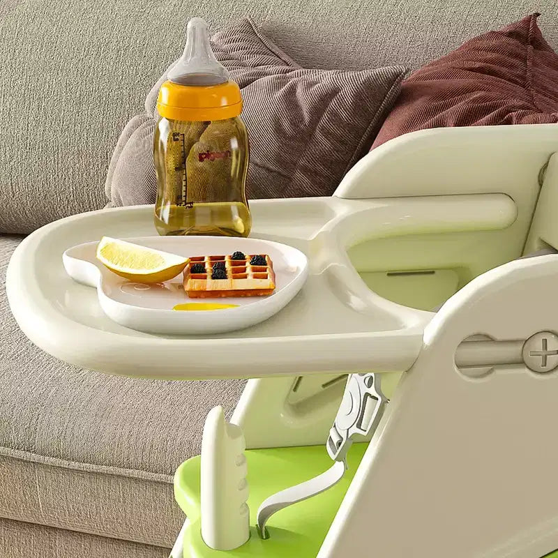 Chaise haute 3-en-1 multifonctionnelle pour tout-petits avec harnais de sécurité et plateau amovible